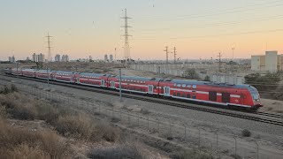 Israel railways  BeerSheva 221024 רכבת ישראל באר שבע נוסעים ומטען [upl. by Hsivat]