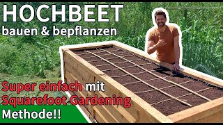 HOCHBEET bauen Teil 3  Anleitung  automatische Bewässerung amp Squarefoot Gardening 🥕🌶️ 🥬 [upl. by Errot]