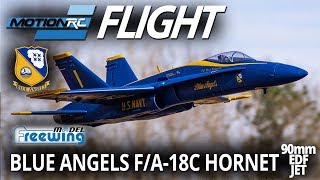 Freewing FA18C Hornet 90mm EDF Jet  Flight Review  Motion RC [upl. by Macey220]