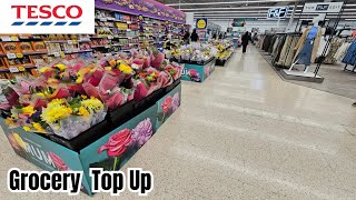 LOW INCOME GROCERY HAUL  COST OF LIVING CRISIS UK  TESCO WEEKLY GROCERY TOP UP [upl. by Lavena313]