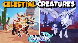 NEW Celestial CREATURES are HERE  Creatures of Sonaria [upl. by Manouch]