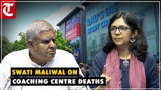 Swati Maliwal speaks in Rajya Sabha on coaching centre deaths [upl. by Rorke]