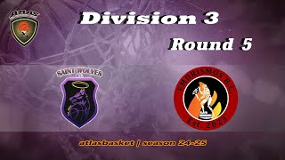 Atlasbasket  Div 3Round 5  SAINT WOLVES vs ΕΜΠRISMOS [upl. by Graeme]