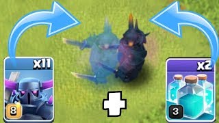 NEW 3 STAR METHOD quotClash Of Clansquot UPGRADING lvl 8 PEKKA  CLONE SPELLS [upl. by Mclaughlin]