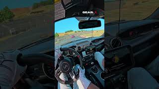 Almost Crashed at the race track 😳 mustang racecar racing povdrive moneyshift [upl. by Nordek]