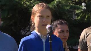 Greta Thunberg à Montréal pour le climat [upl. by Analak]