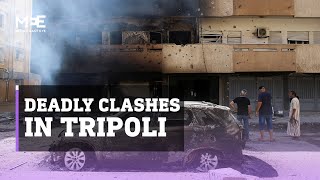 Deadly clashes erupt across Tripoli raising fears of wider Libya war [upl. by Audri]