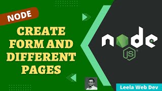 4 Create Form with Post method and redirect to different page after submitting data  NodeJS [upl. by Yllrebmik]