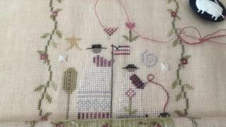 Nicoles Needlework 1 strand of thread vs 2 threads over 2 [upl. by Namyaw]