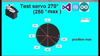 1 arduino visual studio c test servo 270° [upl. by Peoples]