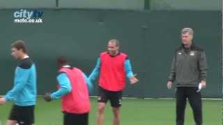 FUNNY Pablo Zabaleta terrible throwin tekkers  Inside Training HD [upl. by Agnella410]