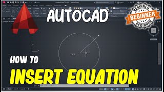 AutoCAD How To Insert Equation [upl. by Ingra]