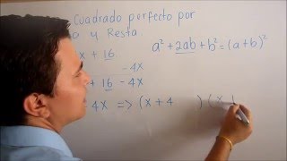 ¿COMO FACTORIZAR UN TRINOMIO CUADRADO PERFECTO POR SUMA Y RESTA  CASO 5 DE FACTORIZACION [upl. by Braun623]