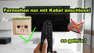 FERNSEHEN NUR ÜBER DEN KABEL ANSCHLUSS OHNE ZUSATZ GERÄTE   SO GEHT´S  ANLEITUNG  FACTOREM [upl. by Demitria626]