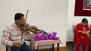 Swargaputhri Navarathri DrAldo violin [upl. by Itnahsa]