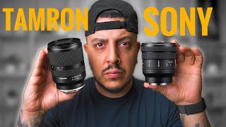 Sony PZ 1635mm f4 G vs Tamron 1728 f28 [upl. by Russel]