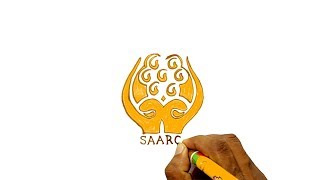 How to Draw the SAARC Logo [upl. by Leahey]