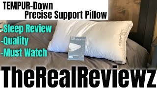 Tempurpedic Down Pillow  Sleep Review [upl. by Aimahc]