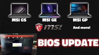 How To BIOS Update MSI Gaming Laptop  GP66GP76  GE66GE76  GS66 More  Enable Resizeable Bar [upl. by Ainafets]