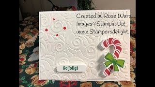 Stampin Up Candy Cane Season 3 D [upl. by Shifrah967]