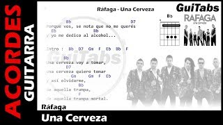 UNA CERVEZA 🍺  Ráfaga  Letras  Acordes GUITARRA 🎸 Karaoke [upl. by Pettifer]