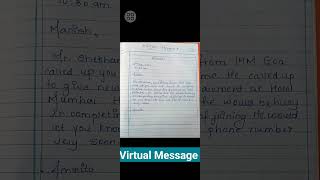 Drafting Virtual Message Format  HSC 2024 writingskills grammar shorts viral hsc2024 english [upl. by Eeliak773]