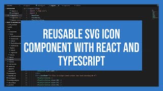 Reusable SVG Icon Component with React and Typescript [upl. by Ramsden]