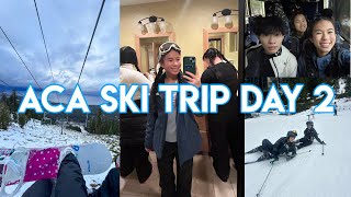 Day 2 of ACA Ski Trip  UCLA Winter Break 2023  snowboarding [upl. by Boswell]