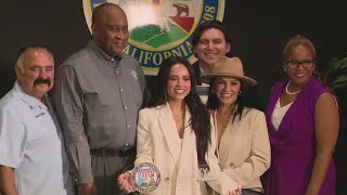 Becky G awarded key to City of Inglewood [upl. by Keven]