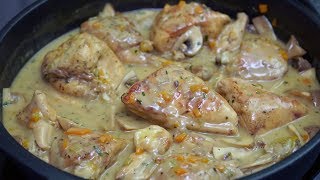 FRICASÉ DE POLLO  Receta tradicional [upl. by Samson]