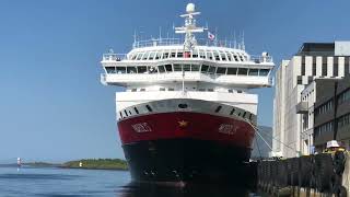 Hurtigruten ms Nordlys in Brønnøysund [upl. by Junieta]