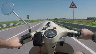 Vespa P200E top speed [upl. by Robbert]