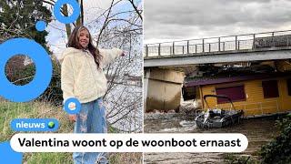 Brug dreigt in te storten na botsing met woonboot [upl. by Peskoff]