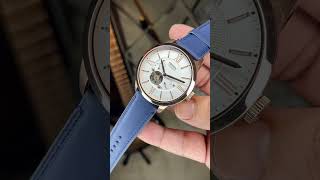 FOSSIL MENS TOWNSMAN Blue Leather MECHANICAL AUTOMATIC WATCH ME3171 [upl. by Attekal]