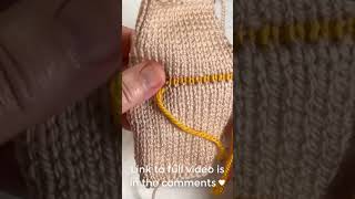 Seam knitting 🧶 53 tricotboom shorts knitting вязание shortsvideo [upl. by Ahseinad]