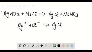 A series of chemicals were added to some was added first to the silver nitrate solution with the [upl. by Anidem]