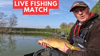 Live Fishing Match Bergh Apton Lake Norfolk NR15 1BN matchfishinguk [upl. by Ahsiner957]