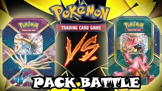 Opening A Xerneas EX Tin Vs Volcanion EX Tin  Pokemon TCG Pack Battle [upl. by Marie533]