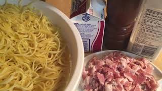 SPAGHETTIS À LA CARBONARA CUISINE GABONAISE [upl. by Yseulte]