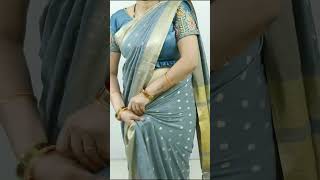 How To Wear Organza Saree With Perfect Pleats  Wedding Special Saree Draping Tutorial For Women [upl. by Assener]