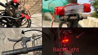 Cycle Mai Back Light Laga Di  Cycle मैं लगा दी बैक Light  Cycle Modification [upl. by Nylanej902]