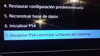 Restaurar PlayStation 4 a sus valores de Fábrica [upl. by Madella]