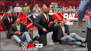 WWE 2K23 My Rise Mode  Triple H amp Hbk FIRED Rocky From WWE 4 [upl. by Nnaycart]