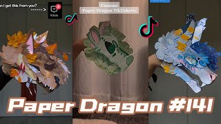 Dragon Puppet Crafts  Paper Dragon TikTok Compilation 141 [upl. by Amos]