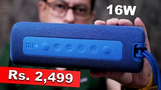 Mi Portable Bluetooth Speaker 16W review  Portable speaker for Rs 2499 [upl. by Ettenoitna592]