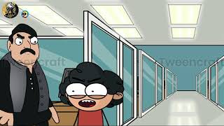 tween craft school days part 4 Bunty ki Shaitani funny cartoon animation😂 [upl. by Odlabu]