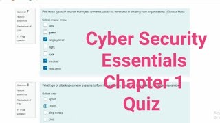 Cyber Security Essentials Chapter 1 Quiz  cisco cyber security essentials course  chapter 1 quiz [upl. by Nezah757]