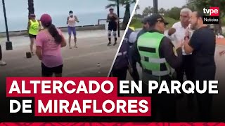 Miraflores serenos retiran a ciudadanos que bailan en parque ¿Qué dijo la municipalidad [upl. by Allac]