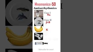 Antiarrhythmic Drugs MOA Pharm mnemonics 50 [upl. by Adirehs]