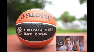 Spalding TF1000 Legacy Turkish Airlines Euroleague Game Ball [upl. by Rehposirhc242]